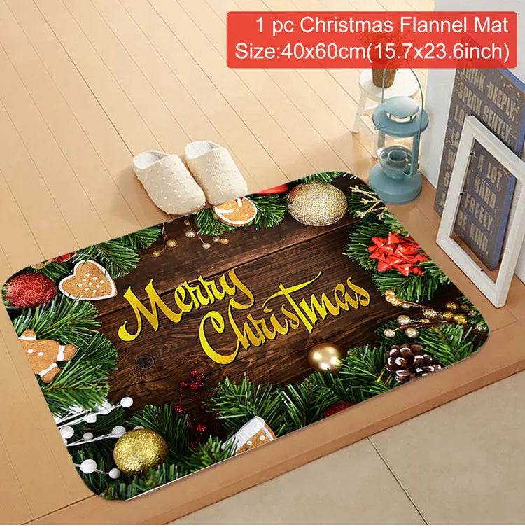 Christmas Door Mat Santa Claus Outdoor