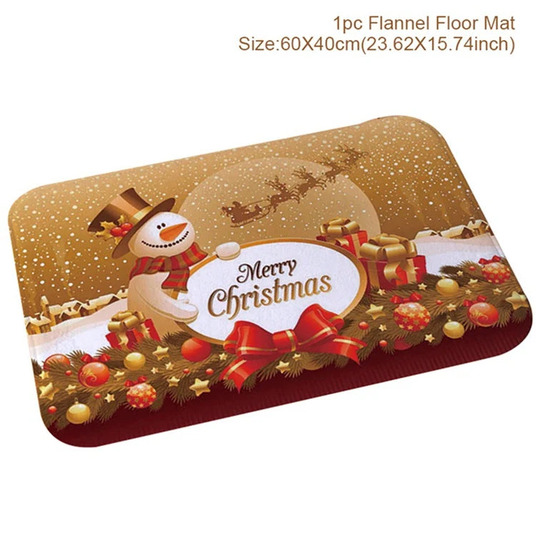 Christmas Door Mat Santa Claus Outdoor