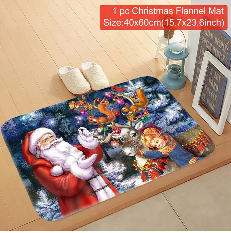 Christmas Door Mat Santa Claus Outdoor