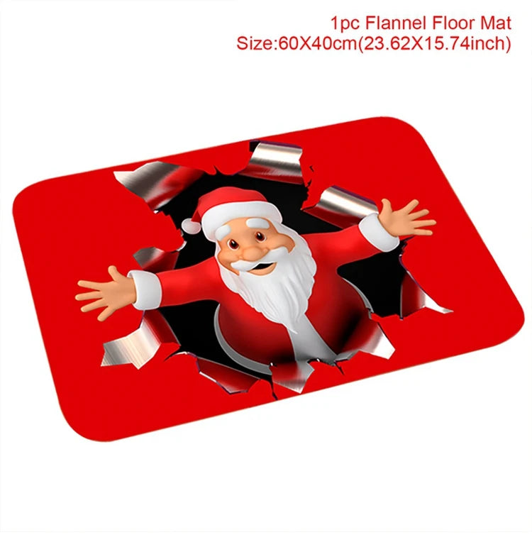 Christmas Door Mat Santa Claus Outdoor
