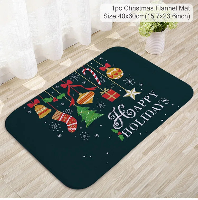 Christmas Door Mat Santa Claus Outdoor