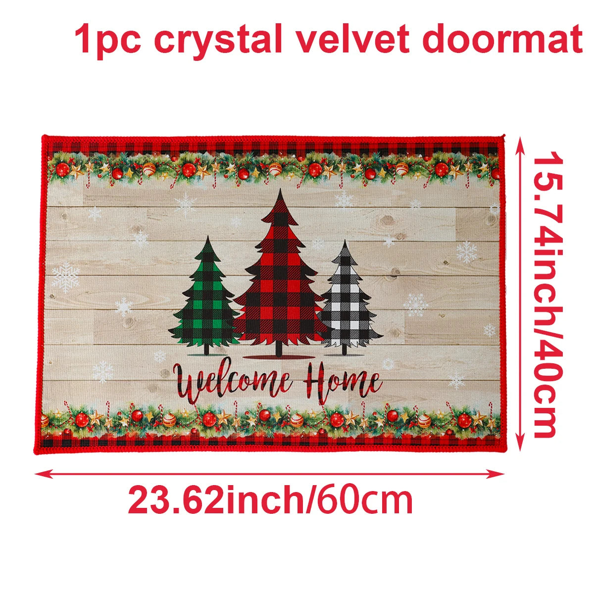 Christmas Door Mat Santa Claus Outdoor
