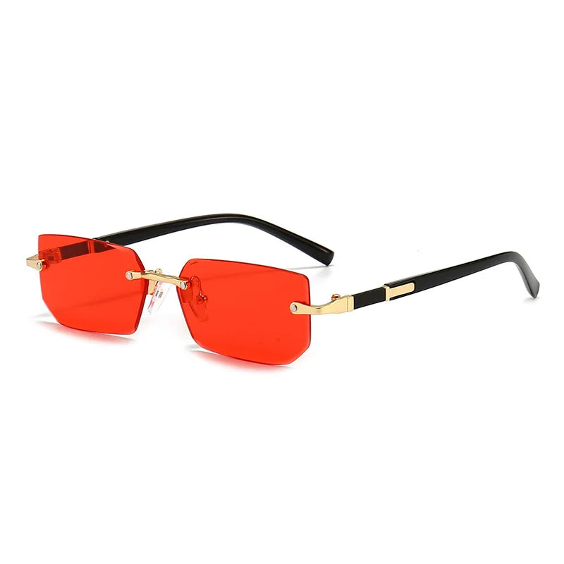 Rimless Sunglasses Rectangle