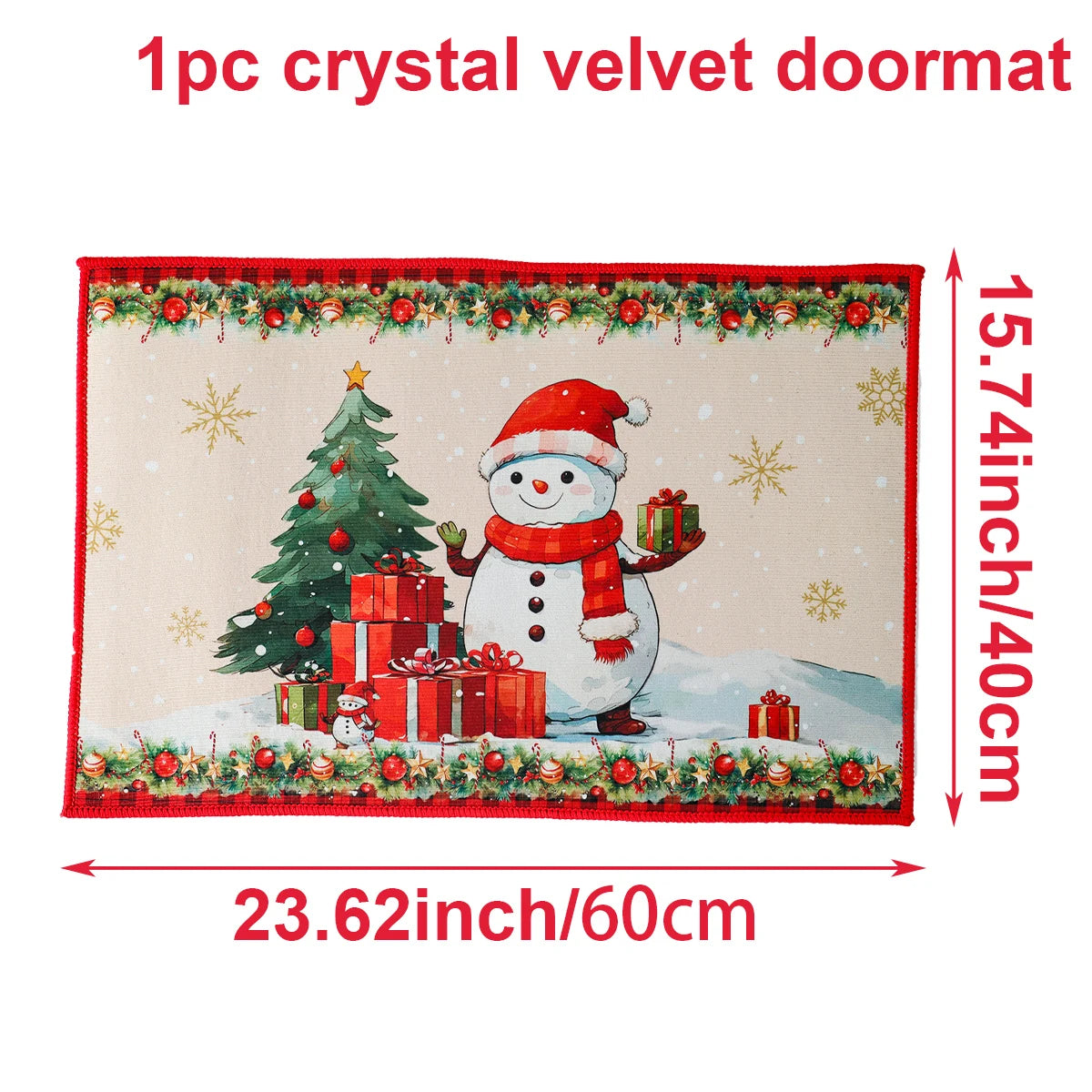 Christmas Door Mat Santa Claus Outdoor