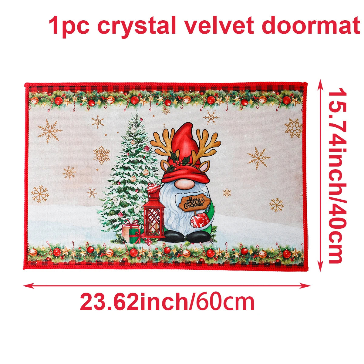 Christmas Door Mat Santa Claus Outdoor