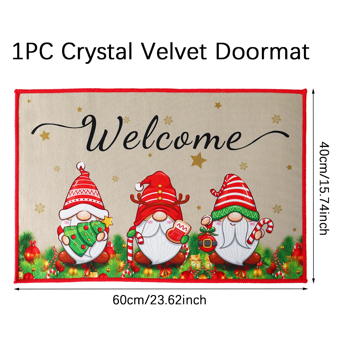 Christmas Door Mat Santa Claus Outdoor