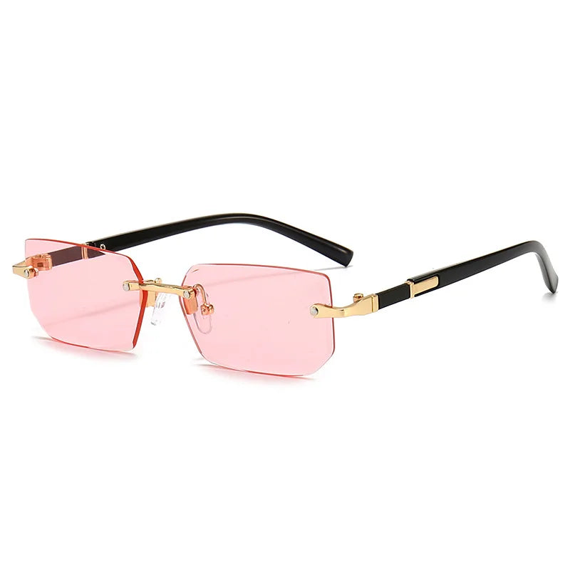 Rimless Sunglasses Rectangle