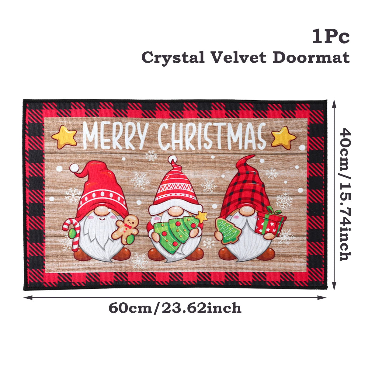 Christmas Door Mat Santa Claus Outdoor